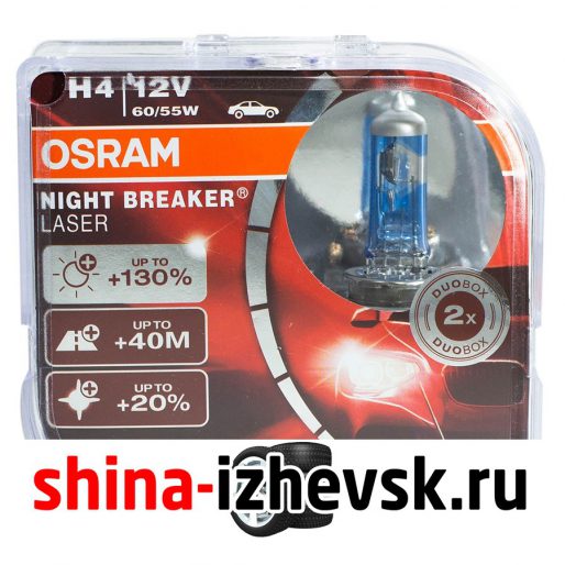 Лампа галогеновая OSRAM — H4-55 Вт-3900К, 2 шт. в Ижевске